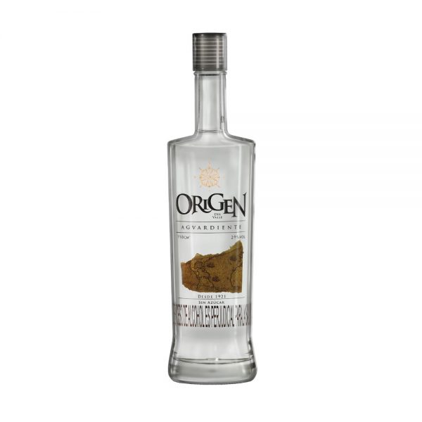 Botella aguardiente origen del valle 750ml