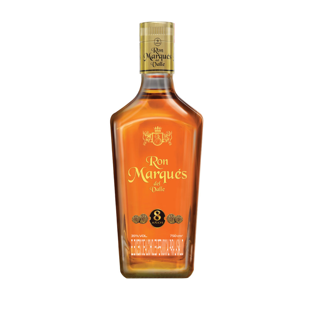 Botella Ron Marqués Del Valle 8 años 750ml